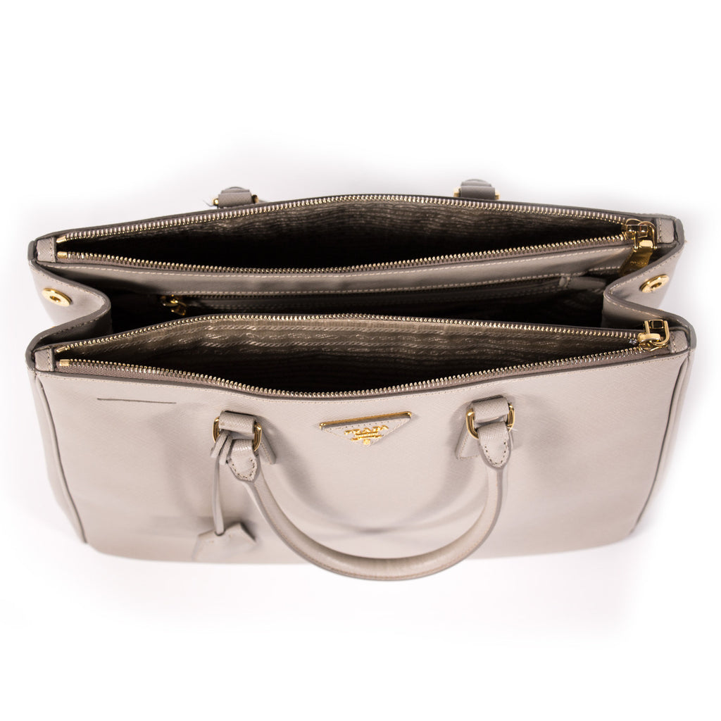 Prada Saffiano Double Zip Tote Bags Prada - Shop authentic new pre-owned designer brands online at Re-Vogue