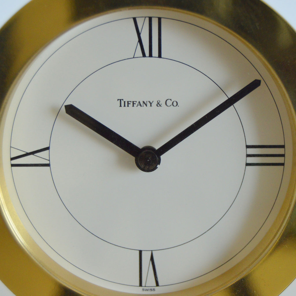 Tiffany & Co. Brass Desk Clock - revogue